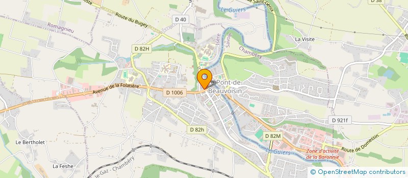 localisation de l'entreprise MONSIEUR ULRICH COUBLE à LE PONT-DE-BEAUVOISIN