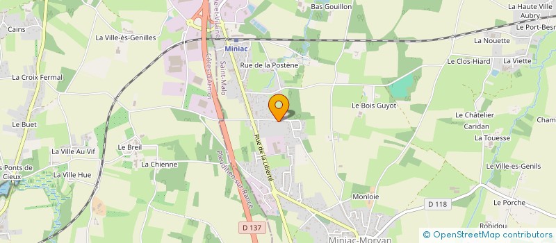 localisation de l'entreprise MONSIEUR ULRICH CRISAN à MINIAC-MORVAN