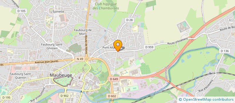 localisation de l'entreprise MONSIEUR ULRICH DELCAMBRE  MAUBEUGE