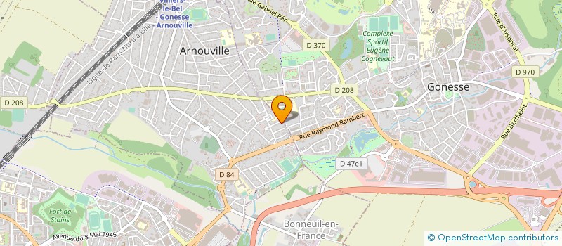 localisation de l'entreprise MONSIEUR ULRICH DOSSOU à ARNOUVILLE