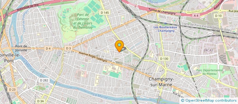 localisation de l'entreprise MONSIEUR ULRICH DUVAL à CHAMPIGNY-SUR-MARNE