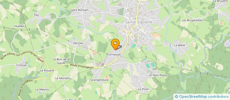 localisation de l'entreprise MONSIEUR ULRICH FREYSSENET  SAINTE-SIGOLENE