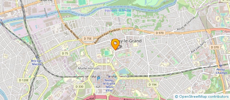 localisation de l'entreprise MONSIEUR ULRICH KIVOUVOU à NOISY-LE-GRAND