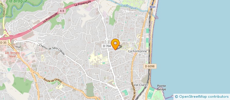 localisation de l'entreprise MONSIEUR ULRICH LEGAUD à ANTIBES