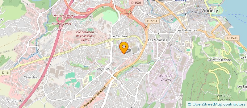 localisation de l'entreprise MONSIEUR ULRICH NDJIKE WAHAN à ANNECY