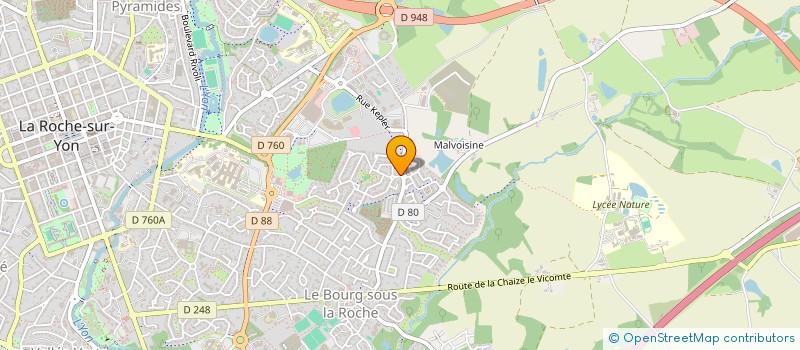 localisation de l'entreprise MONSIEUR ULRICH PASQUEREAU à LA ROCHE-SUR-YON