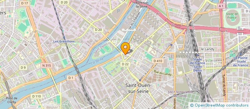 localisation de l'entreprise MONSIEUR ULRICH SINSAU à SAINT-OUEN-SUR-SEINE