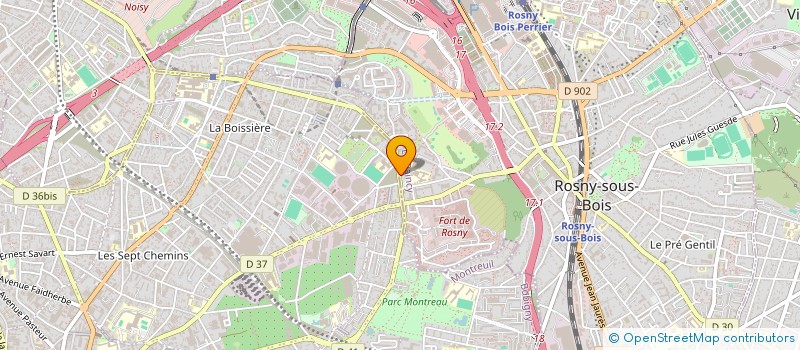 localisation de l'entreprise MONSIEUR ULRICH SUARES  ROSNY-SOUS-BOIS