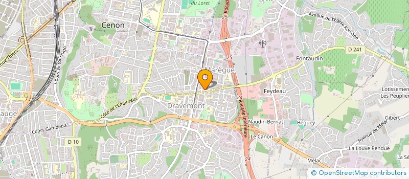 localisation de l'entreprise MONSIEUR ULRICH TAILLEPIERRE  CENON