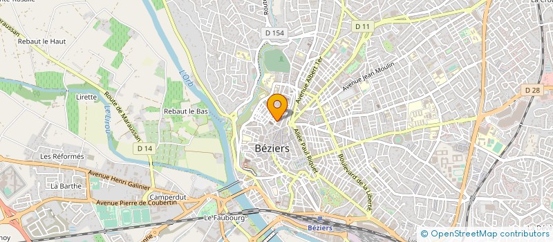 localisation de l'entreprise MONSIEUR ULRICH VALLEE  BEZIERS