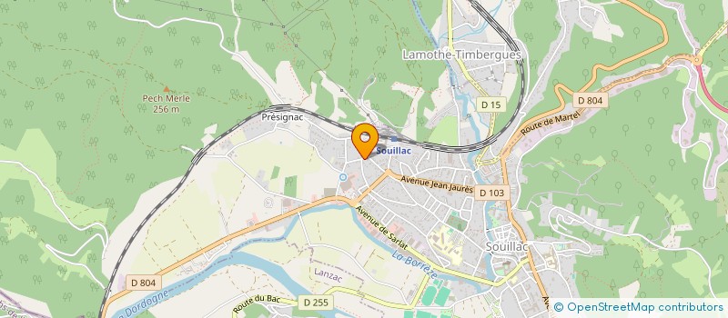 localisation de l'entreprise MONSIEUR ULRICH VRAND  SOUILLAC