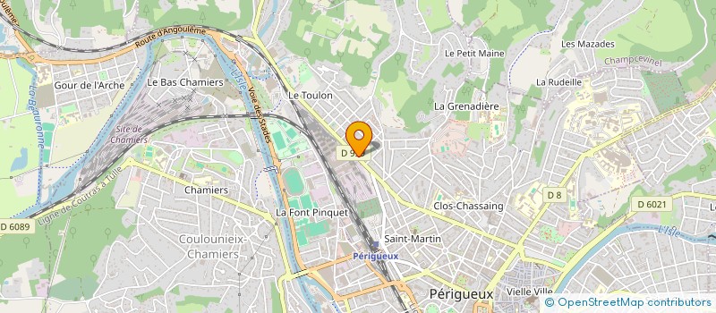 localisation de l'entreprise MONSIEUR ULRICH WILFRIED MAKANY SONGO  PERIGUEUX