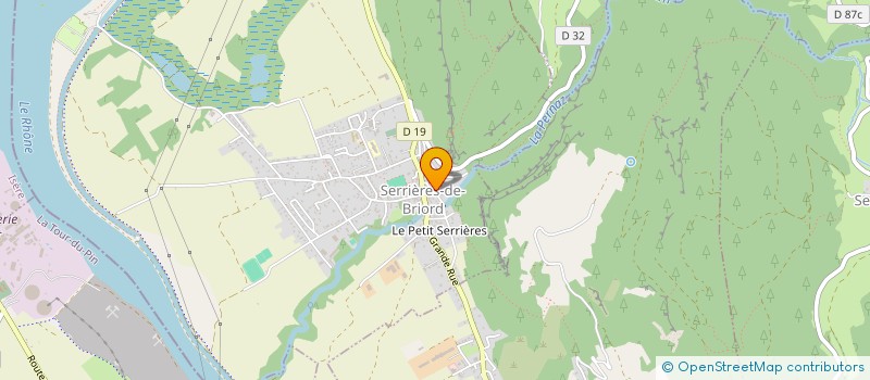 localisation de l'entreprise MONSIEUR ULRICK FONTROUGE  SERRIERES-DE-BRIORD