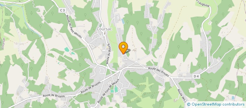 localisation de l'entreprise MONSIEUR ULRICK ROBERT  COURSAC