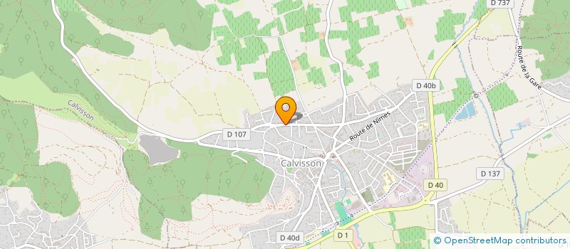 localisation de l'entreprise MONSIEUR ULRICK SIQUIER  CALVISSON