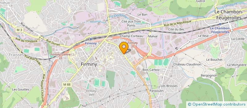 localisation de l'entreprise MONSIEUR ULSI TONUZI  FIRMINY