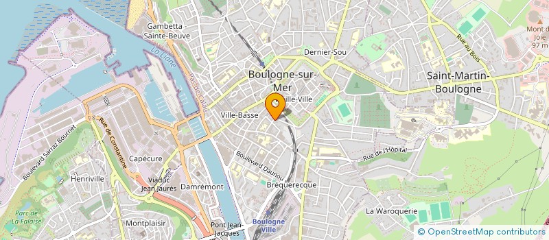 localisation de l'entreprise MONSIEUR ULYSSE AURELIEN BRUNEL BRUNEL MUS  BOULOGNE-SUR-MER