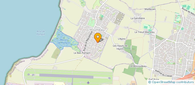 localisation de l'entreprise MONSIEUR ULYSSE BONNEAU  L'HOUMEAU