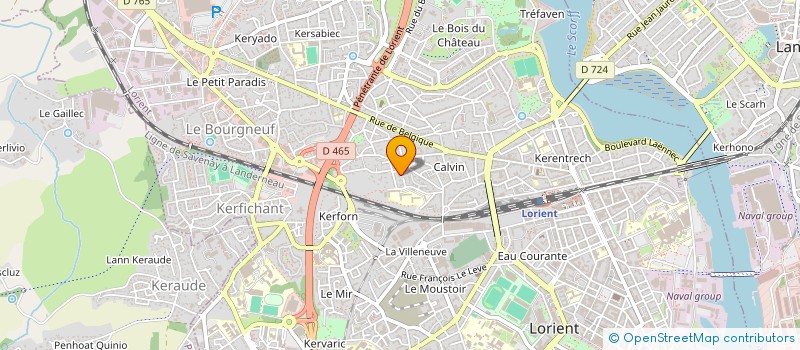 localisation de l'entreprise MONSIEUR ULYSSE FOUQUET  LORIENT