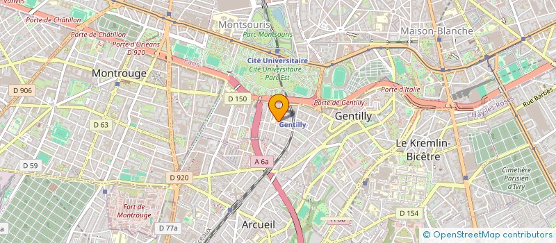 localisation de l'entreprise MONSIEUR ULYSSE GARNIER  GENTILLY