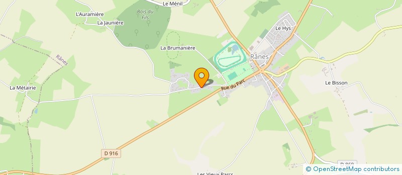 localisation de l'entreprise MONSIEUR ULYSSE GOSSELIN à RANES