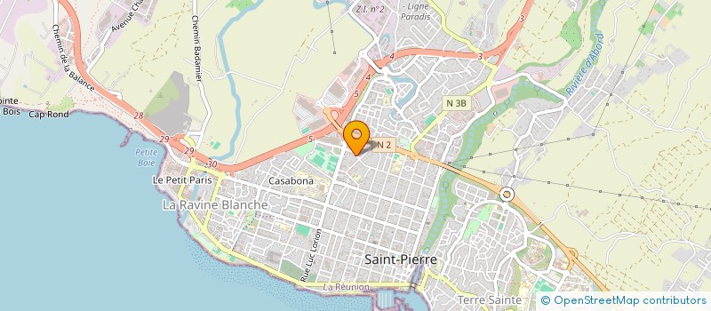localisation de l'entreprise MONSIEUR ULYSSE HOAREAU à SAINT-PIERRE