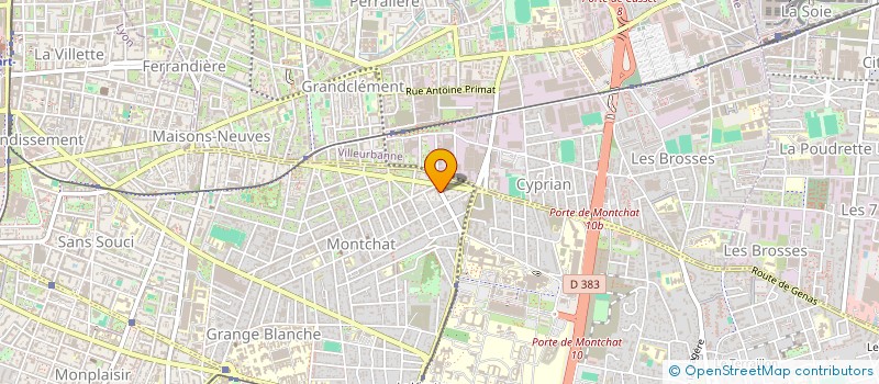 localisation de l'entreprise MONSIEUR ULYSSE KOUADRI BOUDJELTHIA  VAULX-EN-VELIN