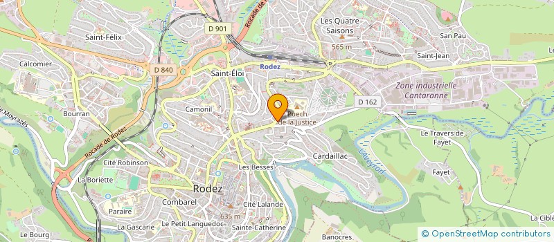 localisation de l'entreprise MONSIEUR ULYSSE LACOMBE  RODEZ