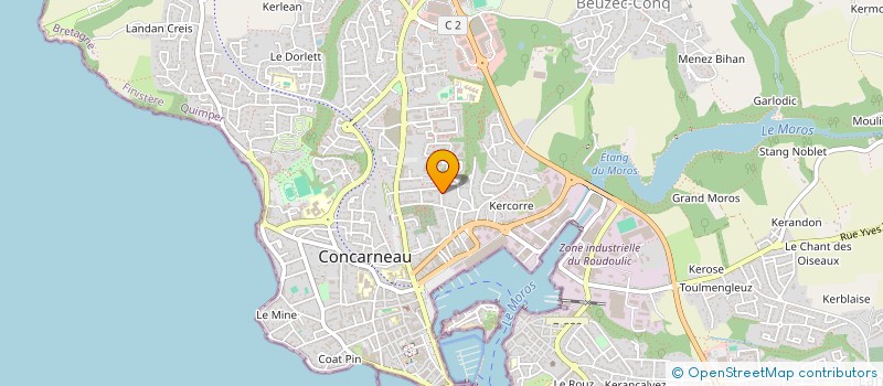 localisation de l'entreprise MONSIEUR ULYSSE LEVER à CONCARNEAU