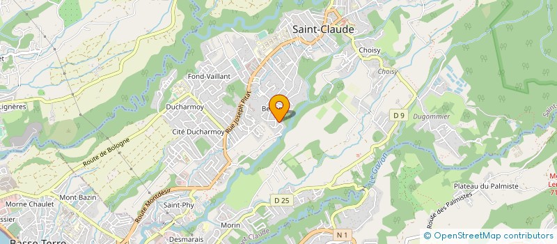 localisation de l'entreprise MONSIEUR ULYSSE MOGUE à SAINT-CLAUDE