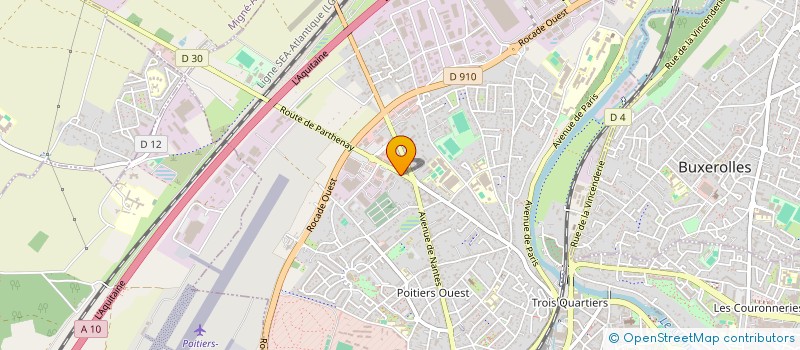 localisation de l'entreprise MONSIEUR ULYSSE POULETAUD  POITIERS