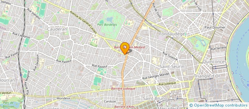 localisation de l'entreprise MONSIEUR ULYSSE RIVIERE  BORDEAUX