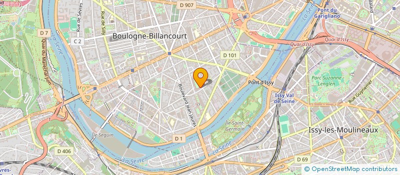 localisation de l'entreprise MONSIEUR ULYSSE ROBINE à BOULOGNE-BILLANCOURT