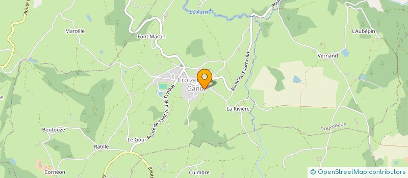 localisation de l'entreprise MONSIEUR ULYSSE RUELLE  CROIZET-SUR-GAND