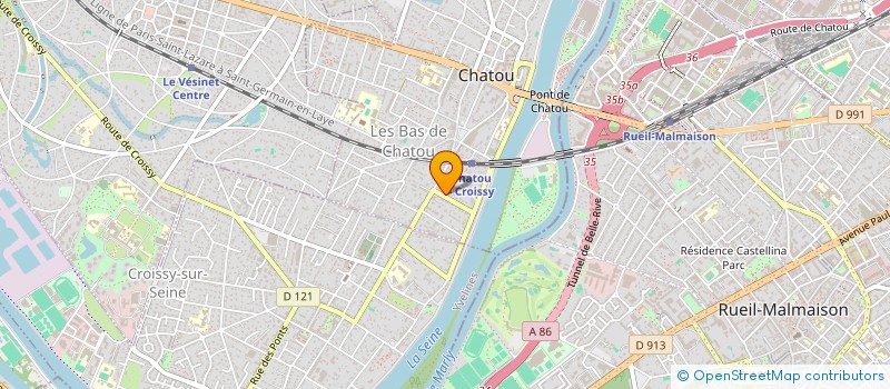 localisation de l'entreprise MONSIEUR ULYSSES SALOFF-COSTE à CHATOU
