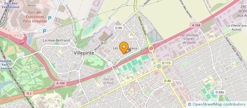 localisation de l'entreprise MONSIEUR UMAR KHALID  VILLEPINTE