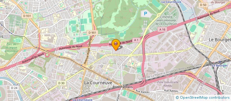 localisation de l'entreprise MONSIEUR UMAR SHAH BUKHARI à LA COURNEUVE