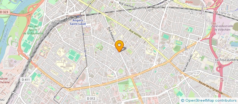 localisation de l'entreprise MONSIEUR UMARO DJACABI à ANGERS