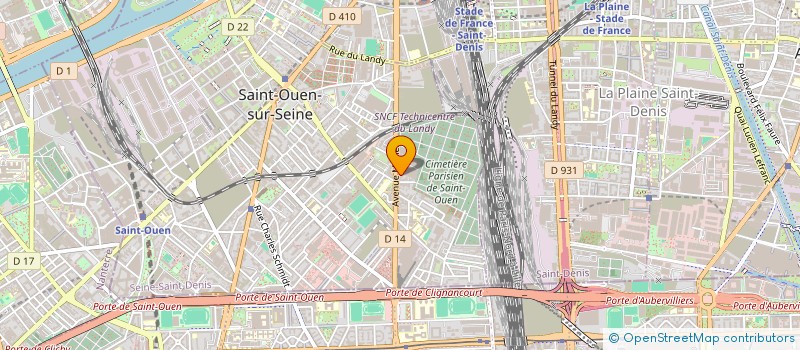 localisation de l'entreprise MONSIEUR UMARU EMBALO à SAINT-OUEN-SUR-SEINE