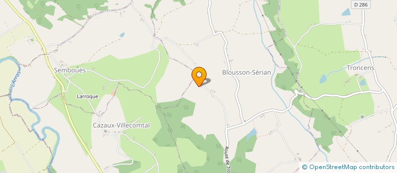 localisation de l'entreprise MONSIEUR UMBERTO CARNEIRO  GAZAX-ET-BACCARISSE