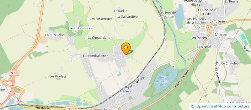 localisation de l'entreprise MONSIEUR UMBERTO PEREIRA  FRETEVAL