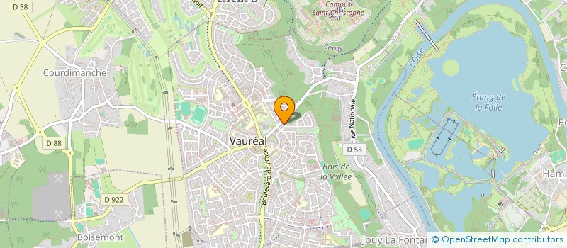 localisation de l'entreprise MONSIEUR UMBERTO PERSICHINI  VAUREAL