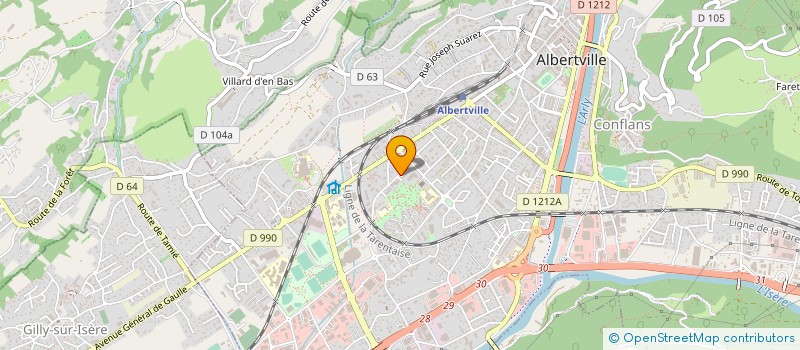 localisation de l'entreprise MONSIEUR UMIT ERTURK à ALBERTVILLE