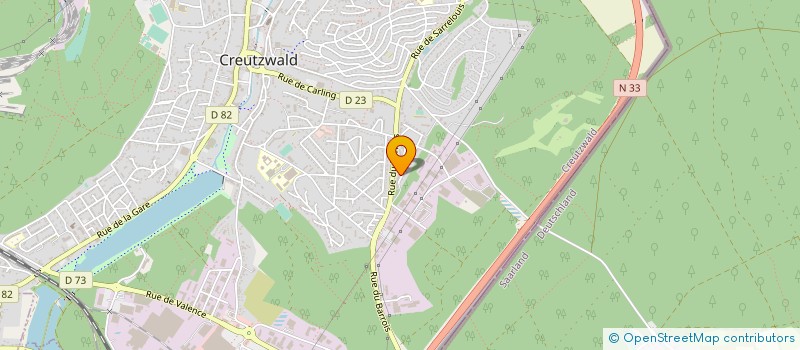 localisation de l'entreprise MONSIEUR UMIT MERSIN  CREUTZWALD