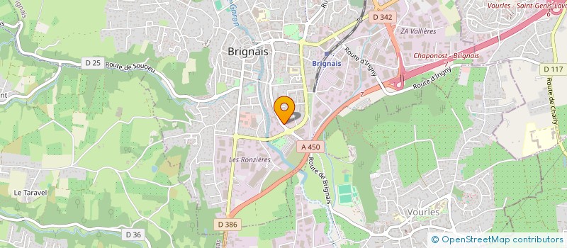 localisation de l'entreprise MONSIEUR UMIT YAVUZ  BRIGNAIS