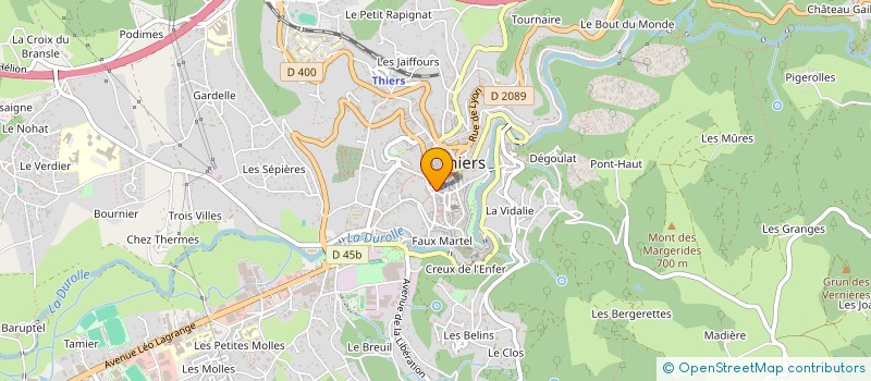 localisation de l'entreprise MONSIEUR UNAL KORKMAZ  THIERS