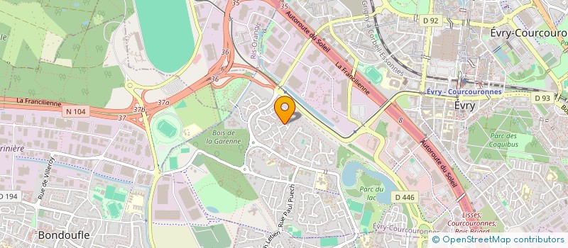 localisation de l'entreprise MONSIEUR UNG-PISETH KER  EVRY-COURCOURONNES