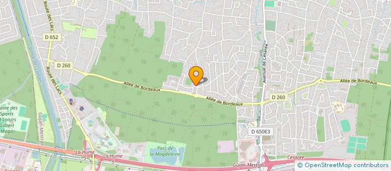 localisation de l'entreprise MONSIEUR UNIVERS GALE  GUJAN-MESTRAS