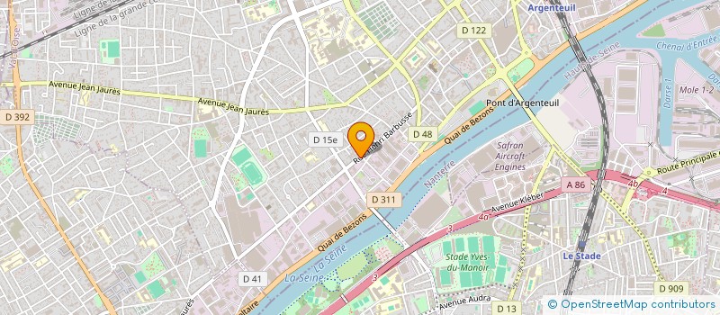 localisation de l'entreprise MONSIEUR URBAIN BERDALE  ARGENTEUIL