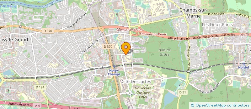 localisation de l'entreprise MONSIEUR URBAIN DJONDO  CHAMPS-SUR-MARNE